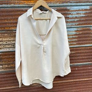 Zara Cream Coloured Blouse